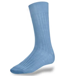 LodinG Chaussettes*Chaussettes bleu en coton fil d'Ecosse