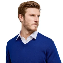 LodinG Maille*Pull col v 100% pure laine Mérinos