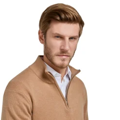 LodinG Maille*Pull col zip laine Mérinos et cachemire